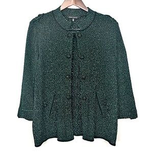 Ming Wang Knit jacket, mint condition. 3/4 Sleeves